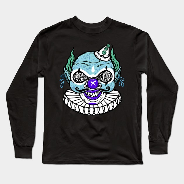 Drowned the Clown Long Sleeve T-Shirt by flynnryanart